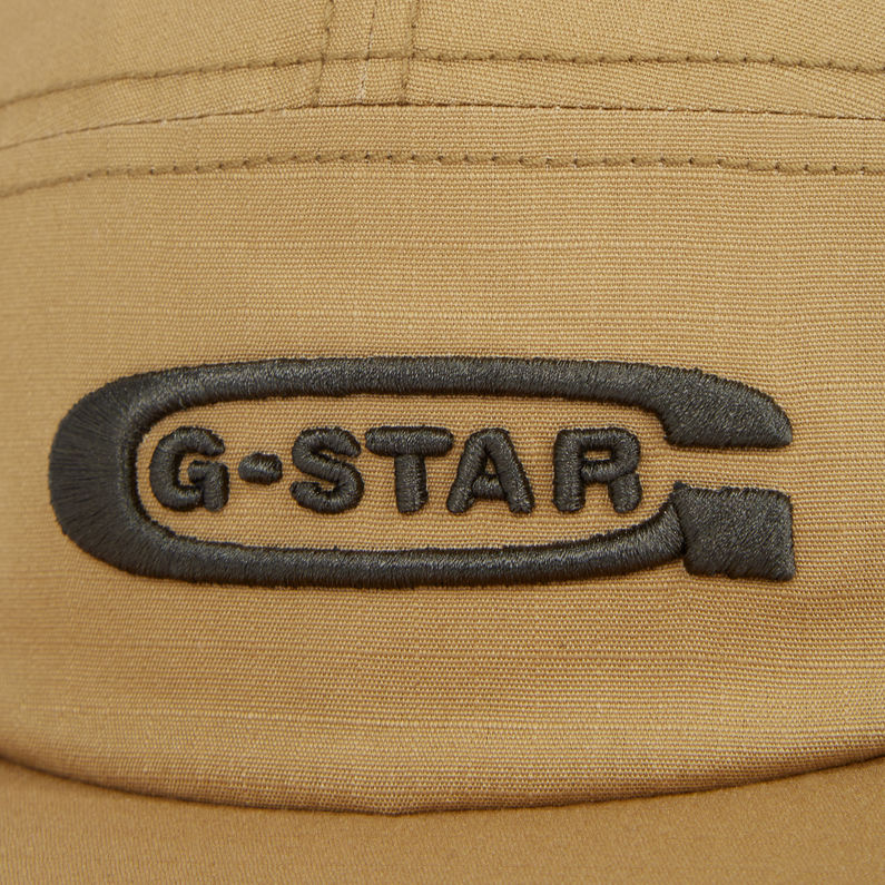 G-STAR Outlet Flat Brim 5 Panel Cap Brown