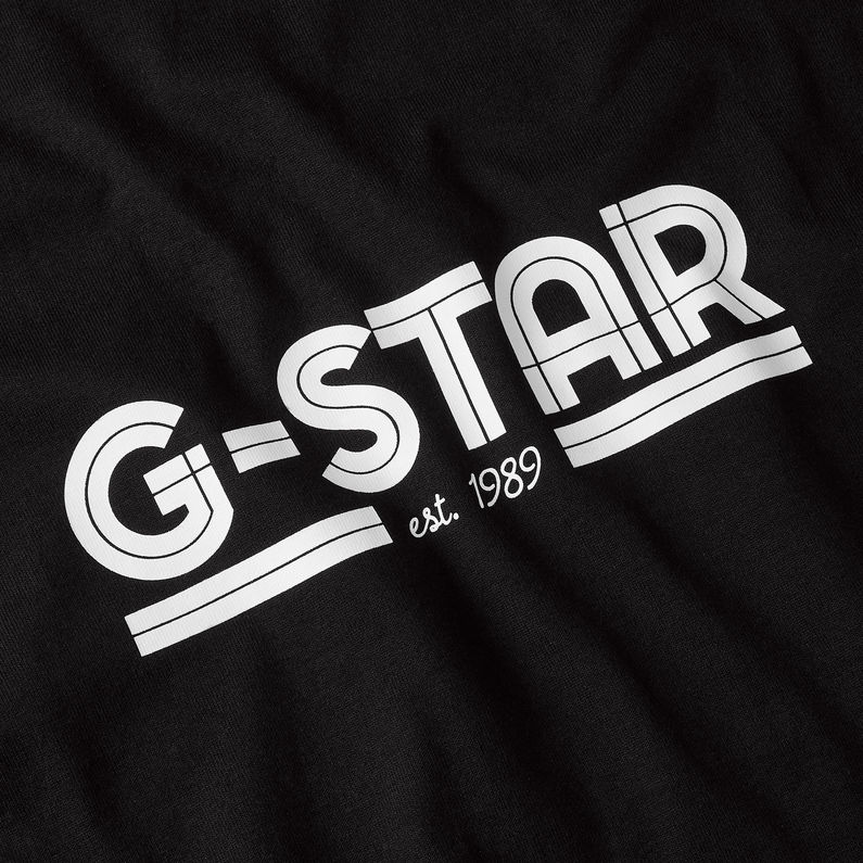G-STAR Outlet Unisex Line Script Loose T-Shirt Black