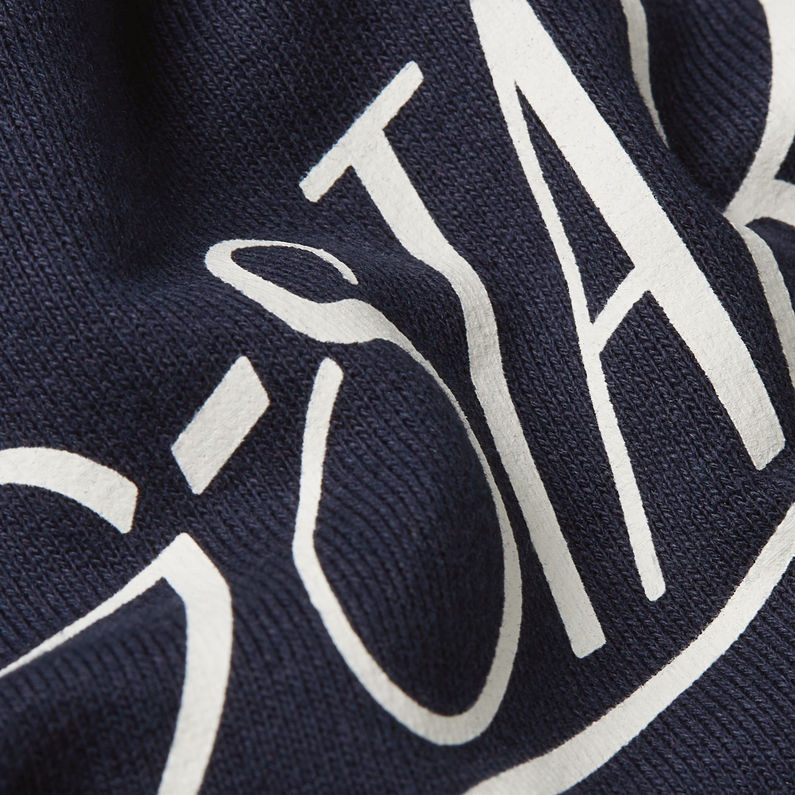 G-STAR Outlet Sudadera Large Logo Crew Azul oscuro