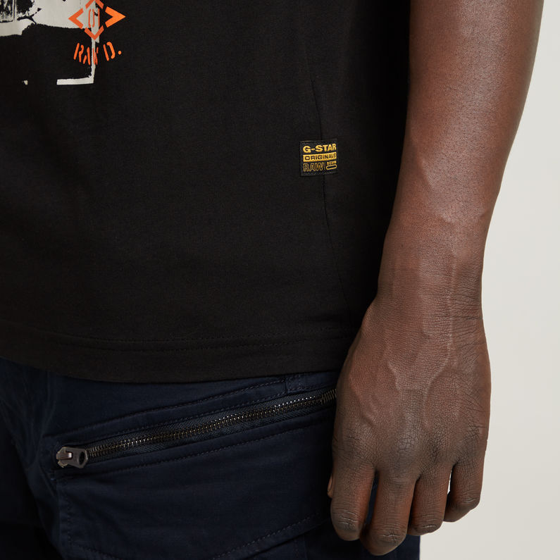 G-STAR Outlet Underground Graphic T-Shirt Black