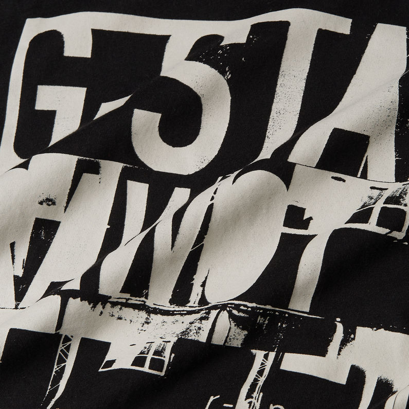 G-STAR Outlet Underground Graphic T-Shirt Black