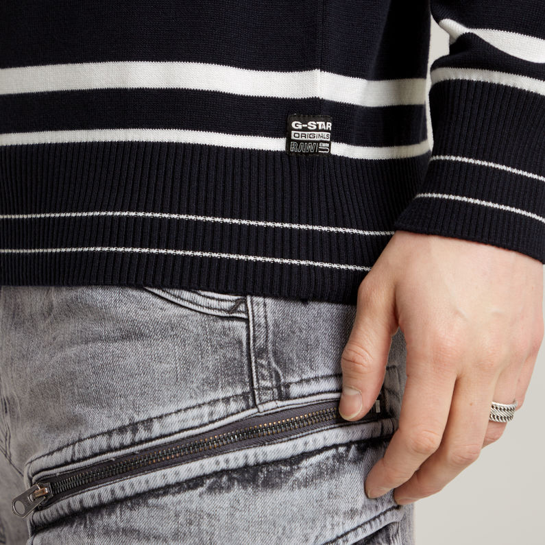 G-STAR Outlet Jersey Irregular Stripe Knitted Multi color