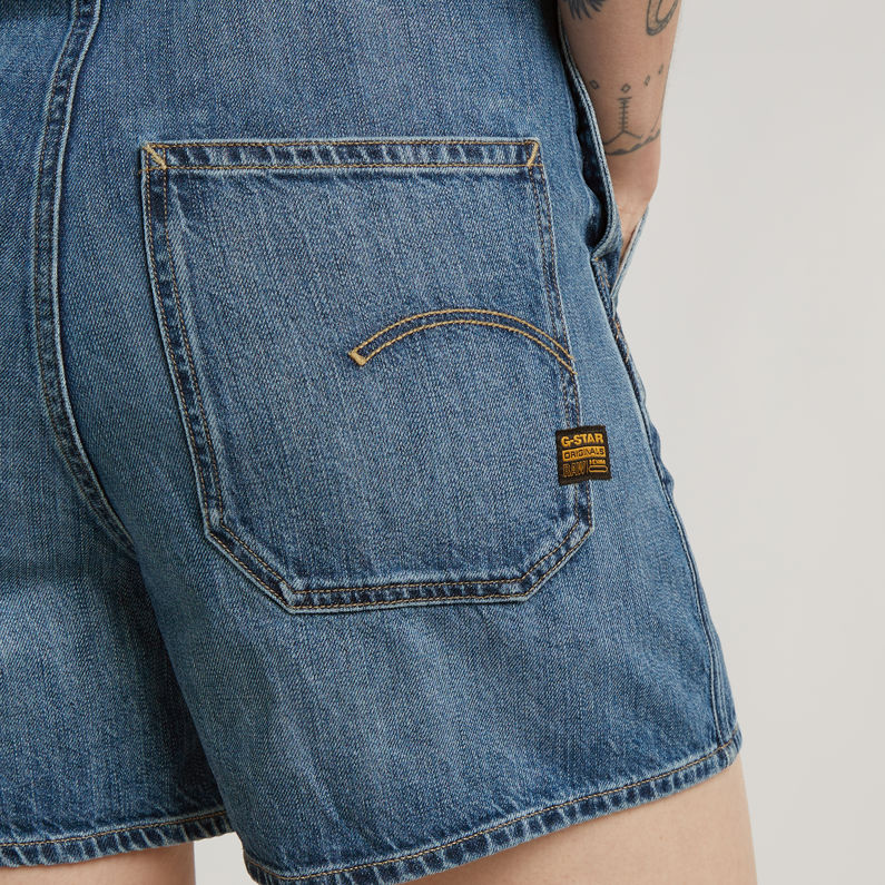 G-STAR Outlet Short Dungaree Medium blue