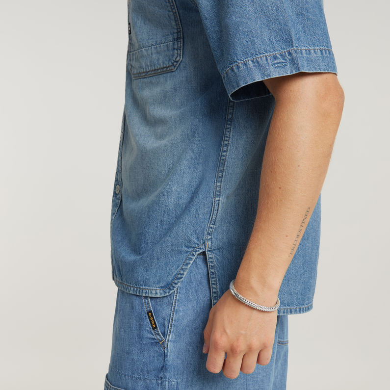 G-STAR Outlet Slanted Double Pocket Regular Shirt Light blue