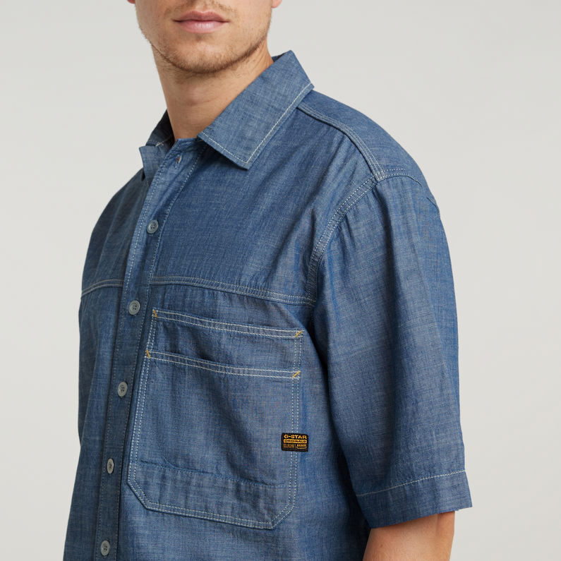G-STAR Outlet Double Pocket Relaxed Shirt Dark blue
