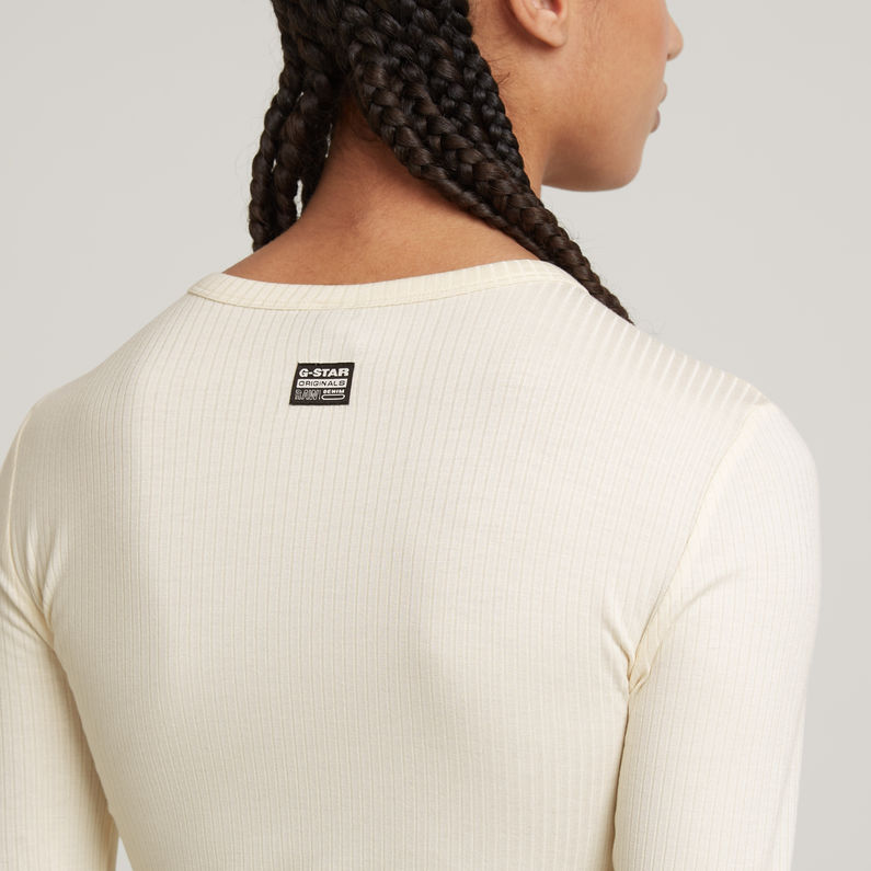 G-STAR Outlet Slim Crew Neck Top Beige
