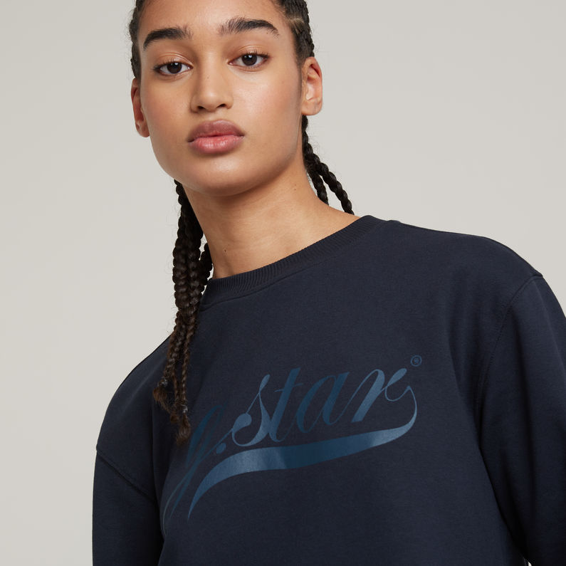 G-STAR Outlet Vestido GS Crew Sweat Azul oscuro