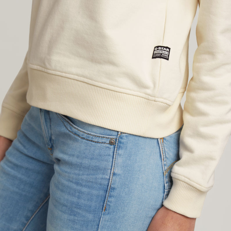 G-STAR Outlet Sudadera Large Logo Crew Beige