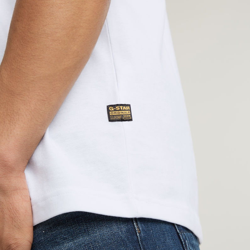 G-STAR Outlet Boots Illustration Loose T-Shirt White
