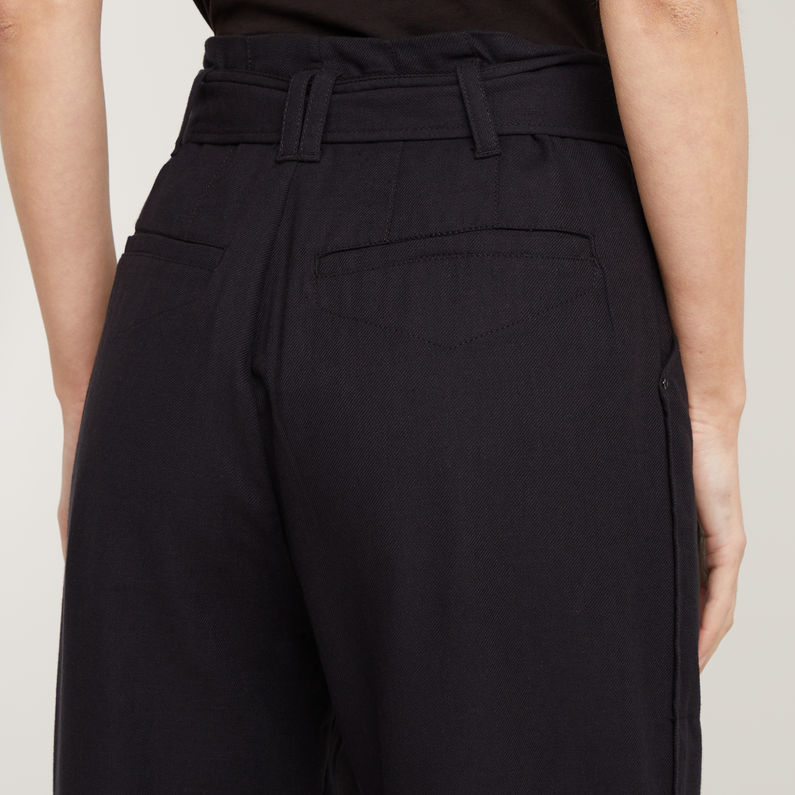 G-STAR Outlet High Paperbag Pants Black