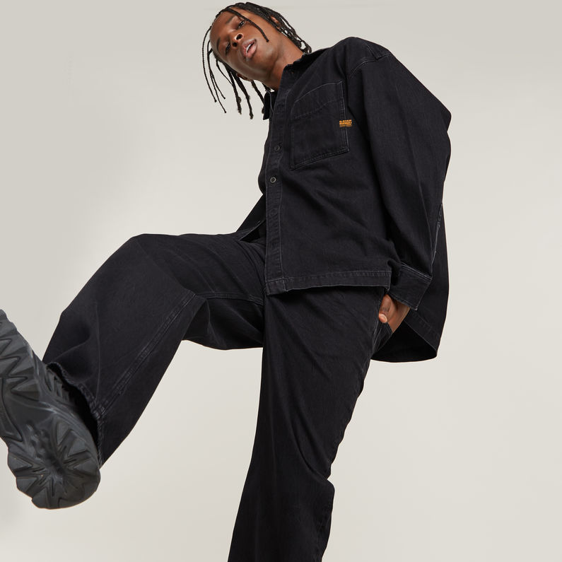 G-STAR Outlet Boxy Fit Overshirt Black