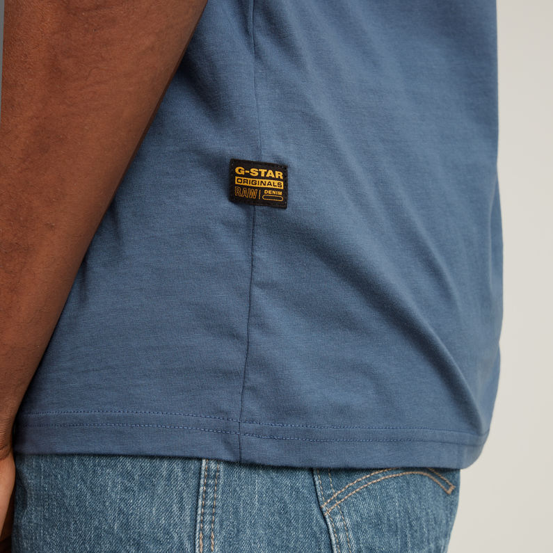 G-STAR Outlet Topography Chest Graphic Slim T-Shirt Medium blue