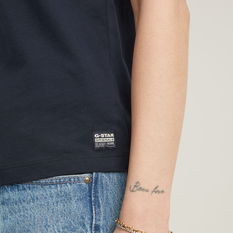 G-STAR Outlet G-Script Shiny Top Dark blue
