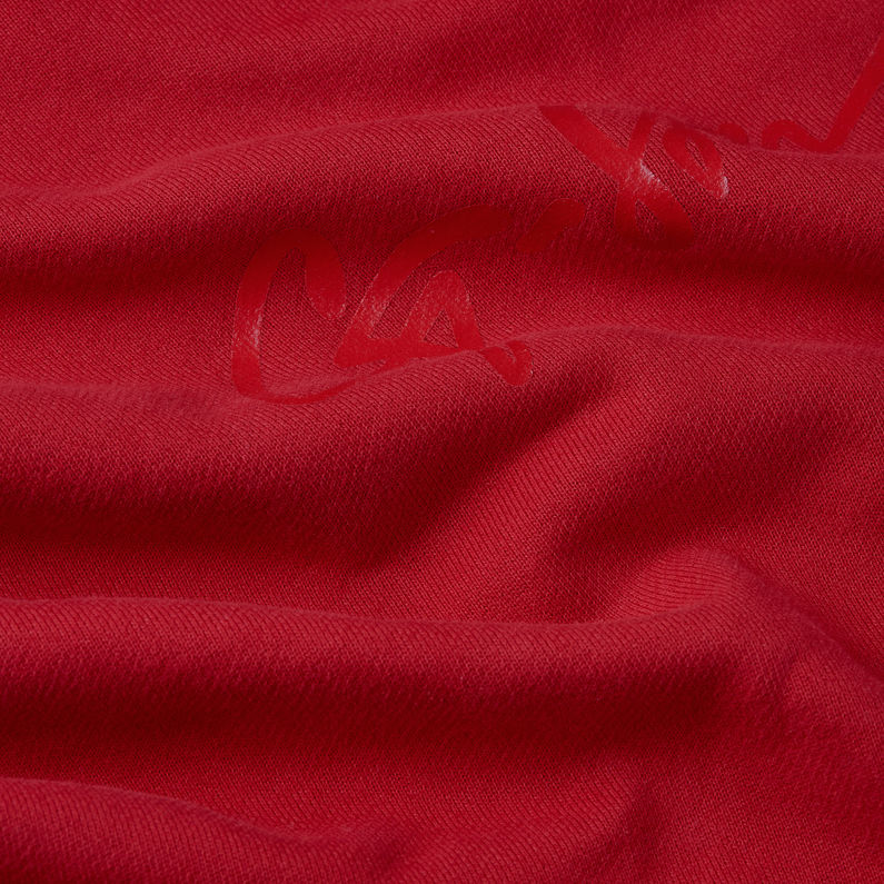 G-STAR Outlet Suéter G-Script Oversized Hooded Rojo