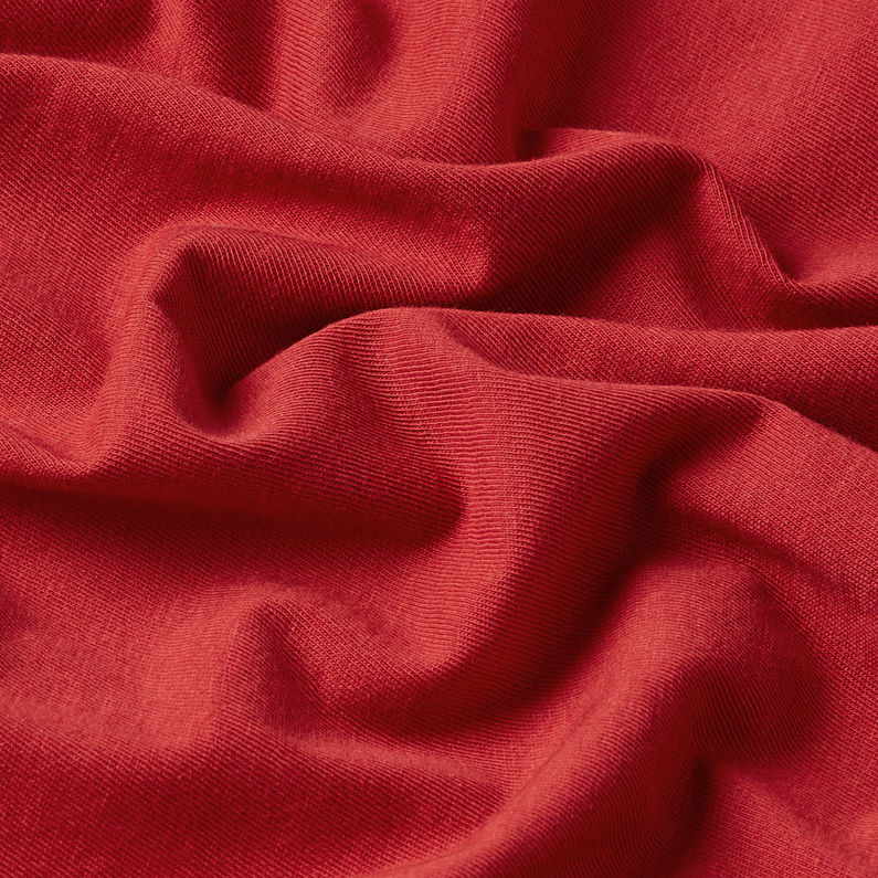 G-STAR Outlet Eyben Slim V- Neck Top Red