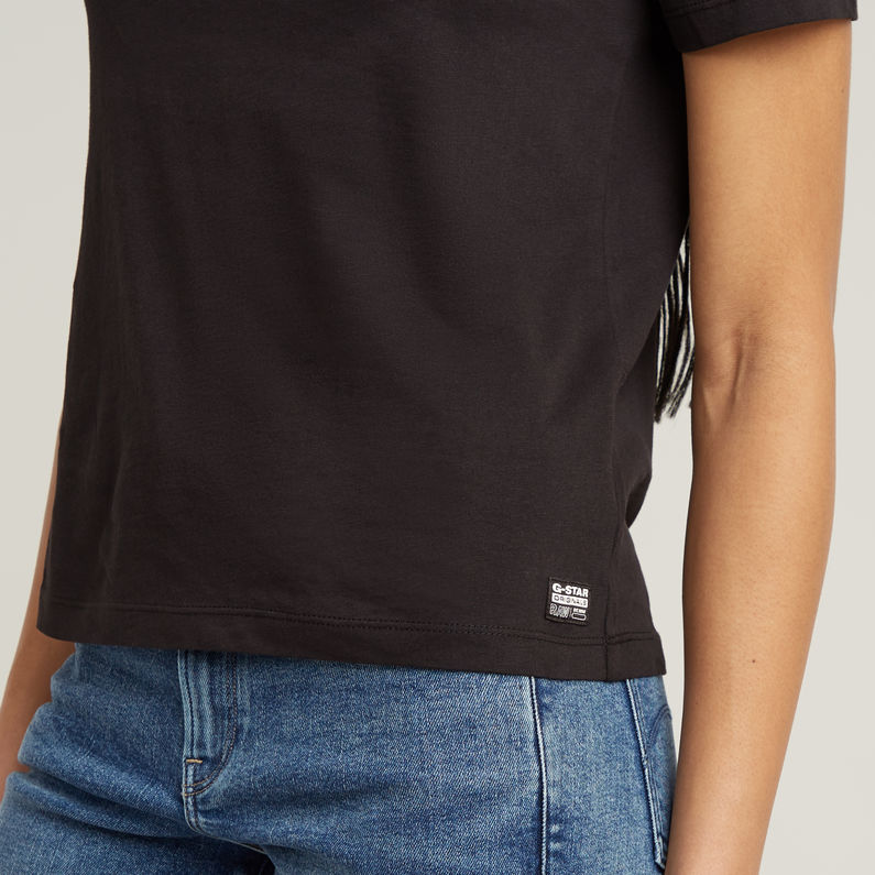G-STAR Outlet G-Script Shiny Top Black