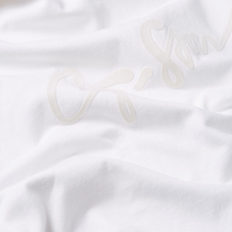 G-STAR Outlet Flock G-Script Loose T-Shirt White