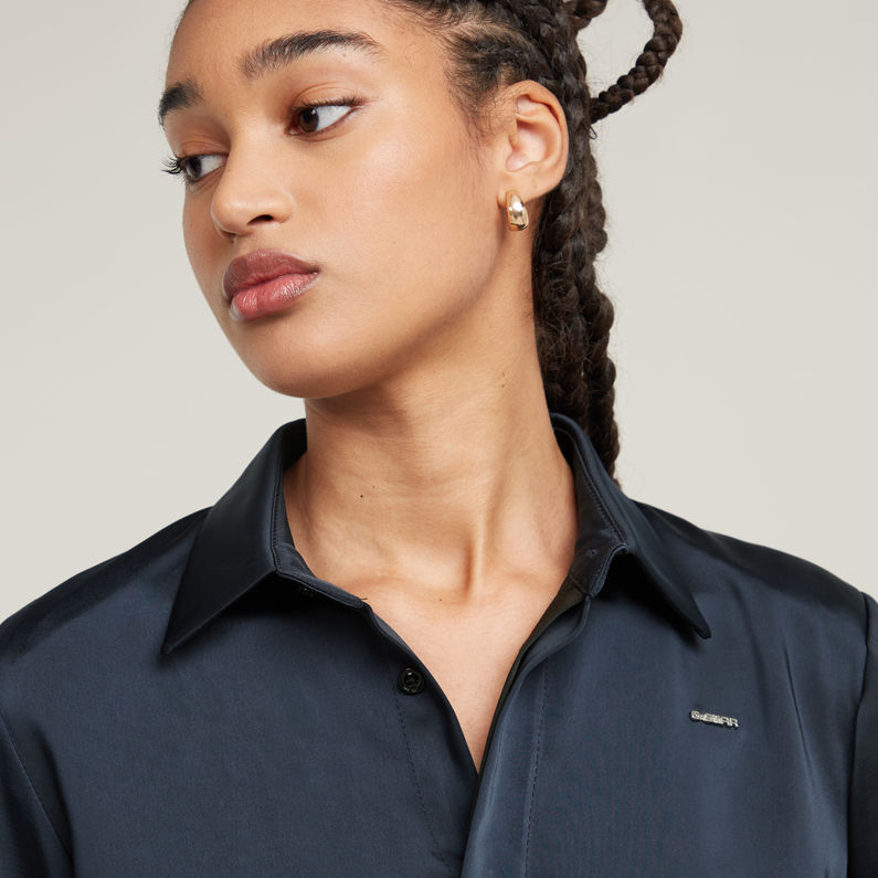 G-STAR Outlet Holiday Cropped Shirt Dark blue