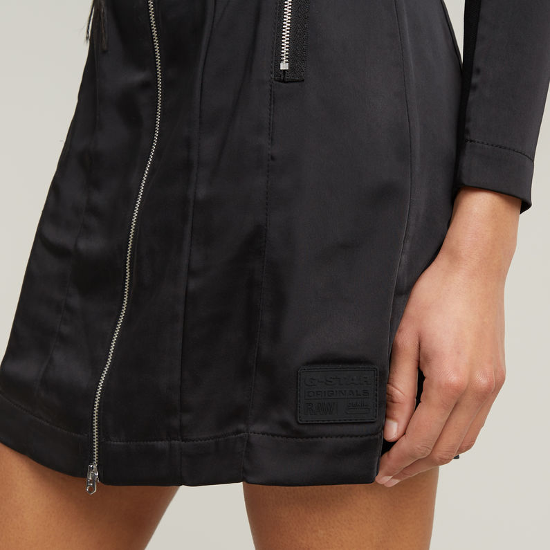 G-STAR Outlet Moto Fitted Dress Black