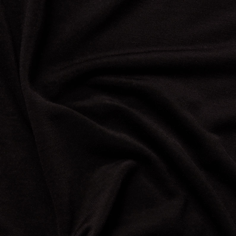 G-STAR Outlet Top Low Back Slim 3\4 Sleeve Negro