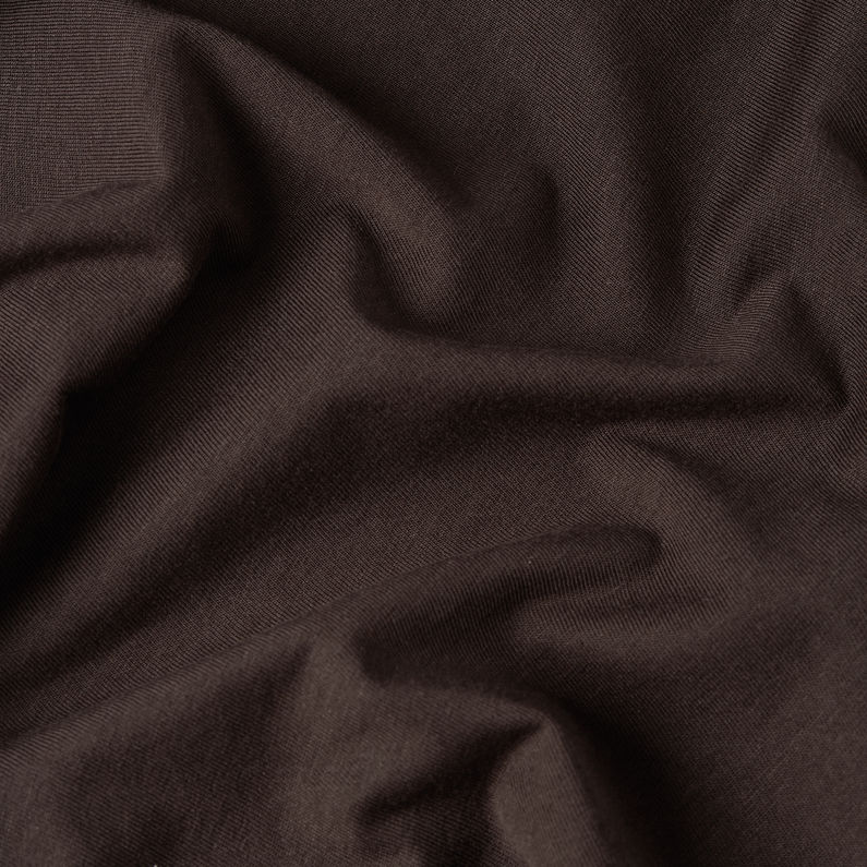 G-STAR Outlet Shiny Print Loose Top Brown