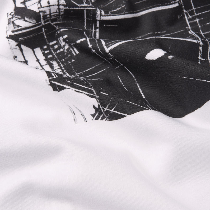 G-STAR Outlet Scaffolding Back Graphic T-Shirt White