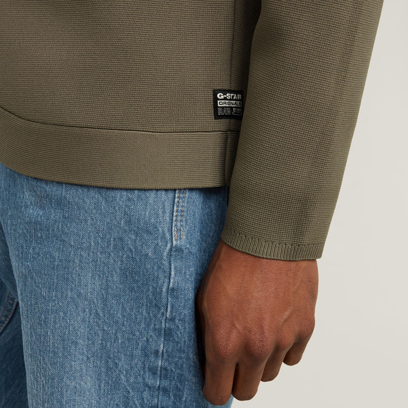 G-STAR Outlet Tech Liner Loose Knitted Sweater Brown