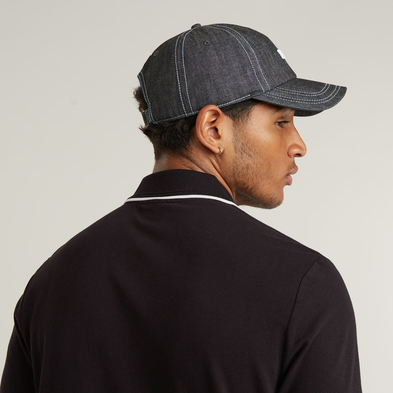G-STAR Outlet Chest Logo Striped Polo Black