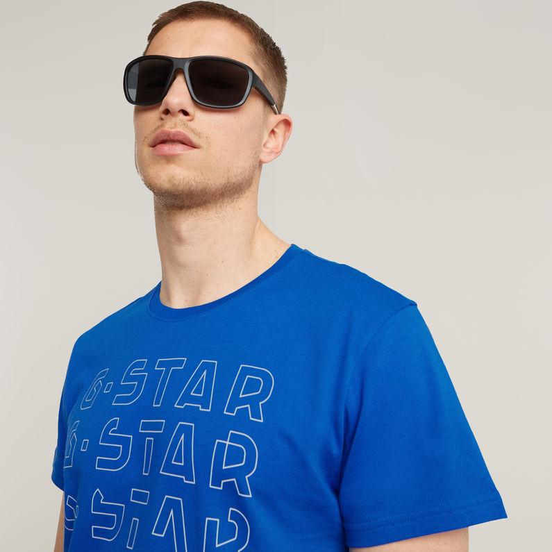 G-STAR Outlet Camiseta Gradient Graphic Azul intermedio