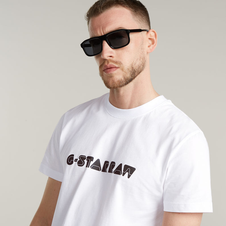 G-STAR Outlet Graphic Script T-Shirt White