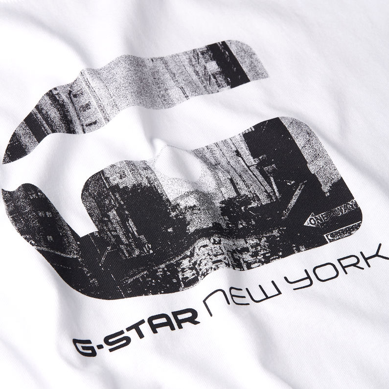 G-STAR Outlet New York T-Shirt White