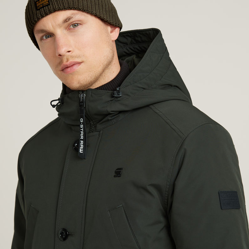 G-STAR Outlet Vodan Padded Hooded Parka Grey