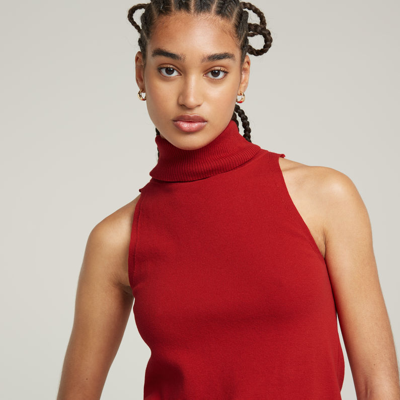 G-STAR Outlet NY RAW Slim Knitted Top Red
