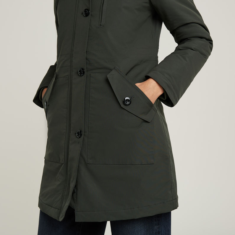 G-STAR Outlet Vodan Padded Hooded Slim Parka Grey