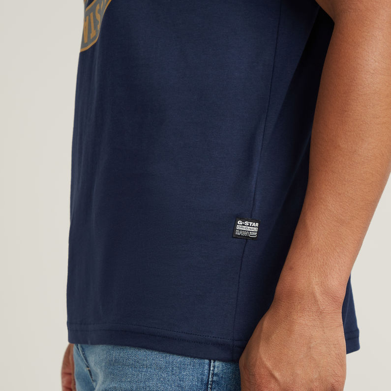 G-STAR Outlet Badge Artwork T-Shirt Dark blue