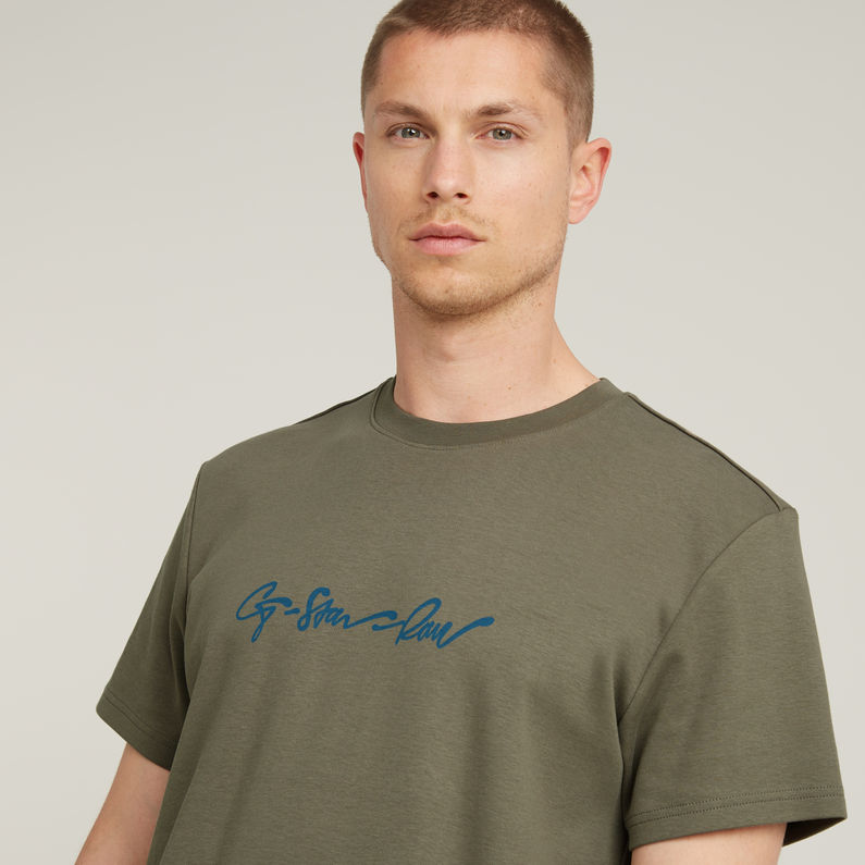 G-STAR Outlet G-Script T-Shirt Brown