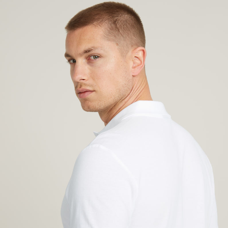 G-STAR Outlet Oluv Slim Polo White