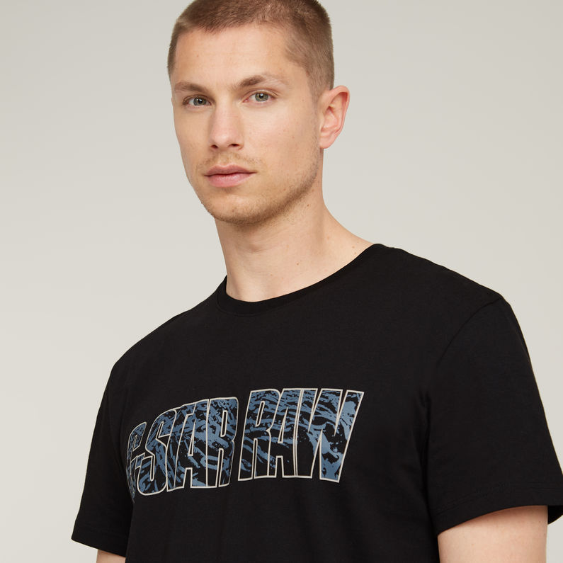 G-STAR Outlet Chain Logo T-Shirt Black