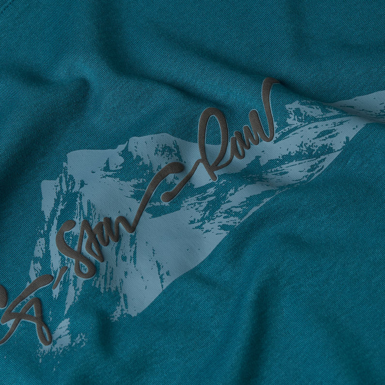 G-STAR Outlet Summit Graphic T-Shirt Medium blue