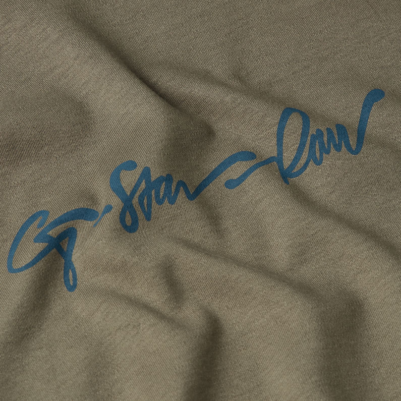 G-STAR Outlet G-Script T-Shirt Brown