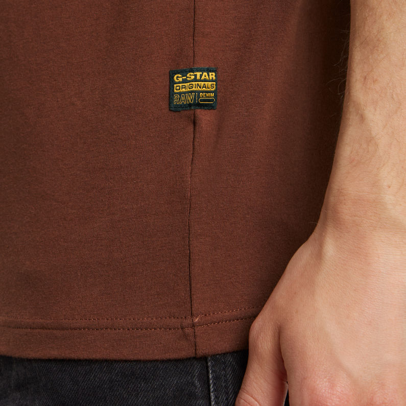G-STAR Outlet Slim Base T-Shirt Brown