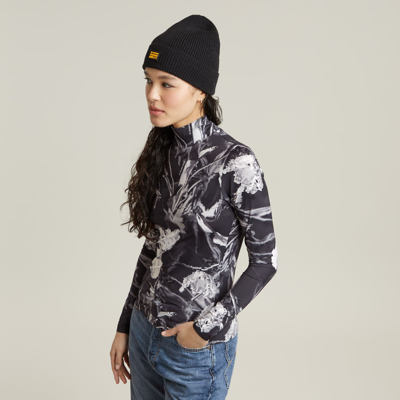G-STAR Outlet Printed Mock Slim Top Multi color