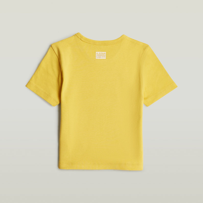 G-STAR Outlet Camiseta Slim Cropped para Niñas Amarillo