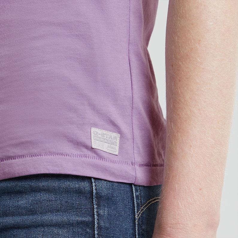 G-STAR Outlet Faux Embro Logo Top Purple