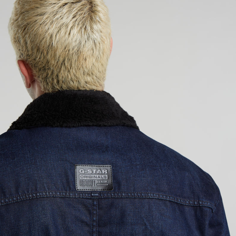 G-STAR Outlet Utility Sherpa Jacket Dark blue