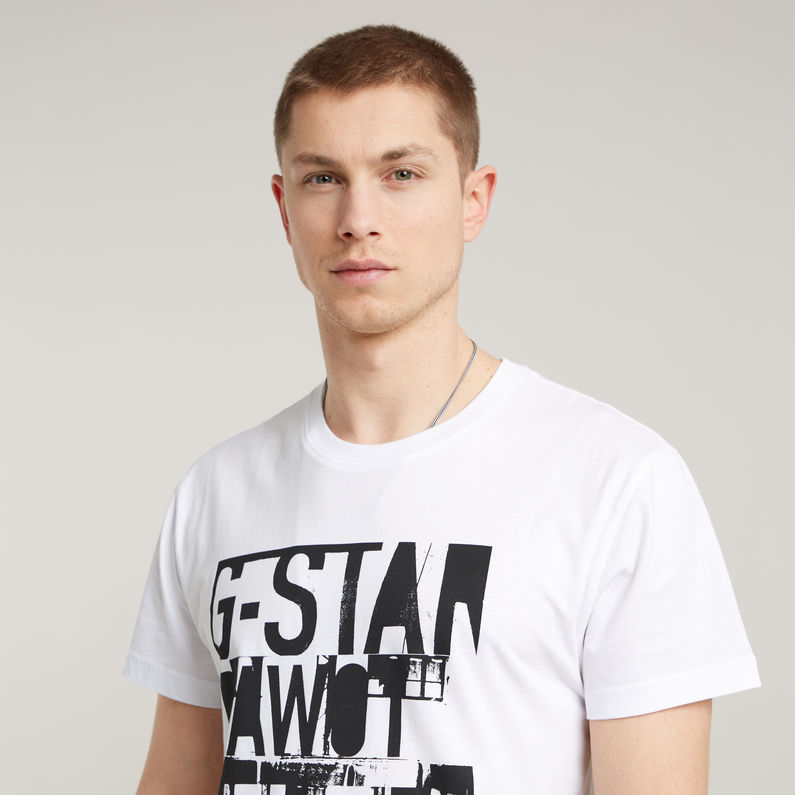 G-STAR Outlet Underground Graphic T-Shirt White