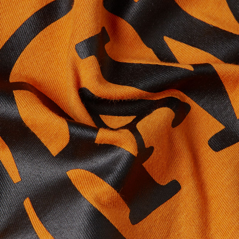 G-STAR Outlet Multicolor Graphic T-Shirt Orange
