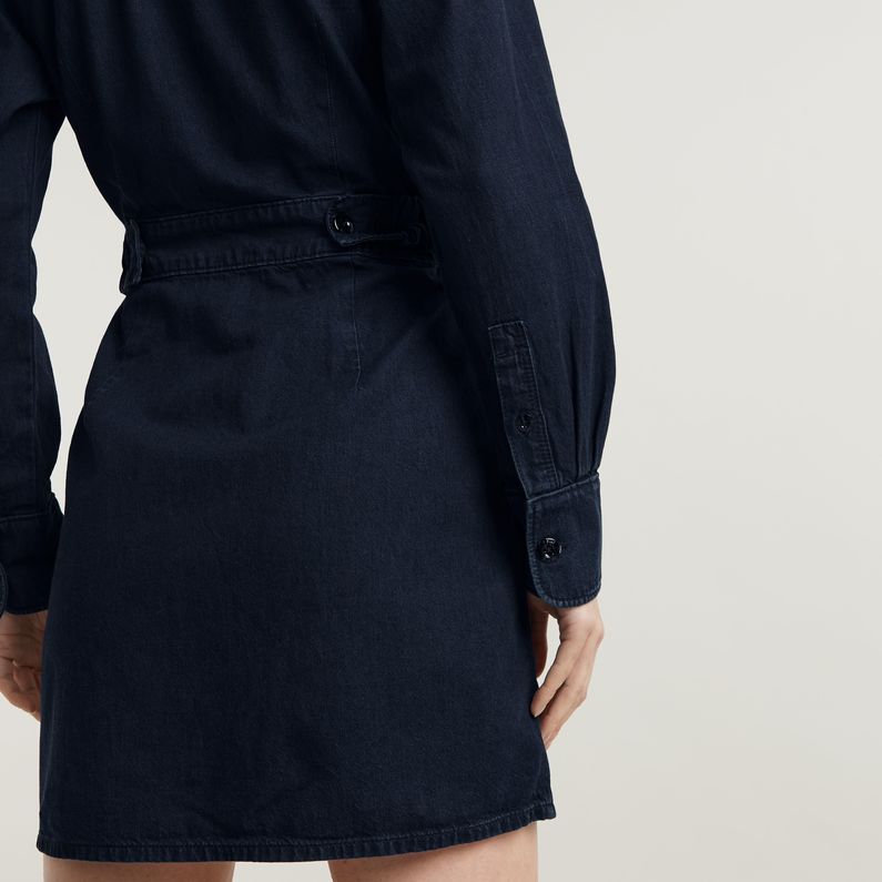 G-STAR Outlet Vestido Wrap Azul oscuro