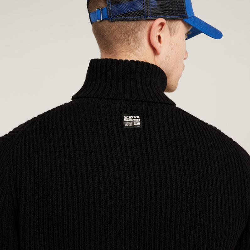 G-STAR Outlet Essential Turtle Knitted Sweater Black