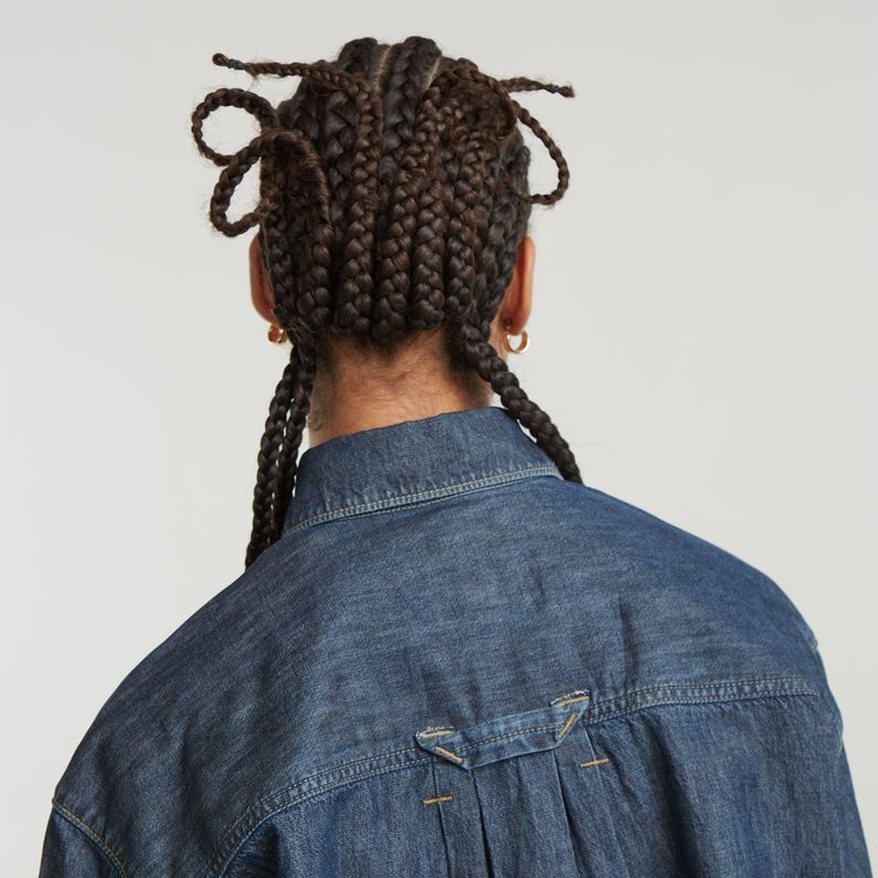 G-STAR Outlet Cropped Shirt Dark blue